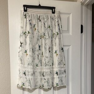 Ted Baker Humming Bird Print Skirt